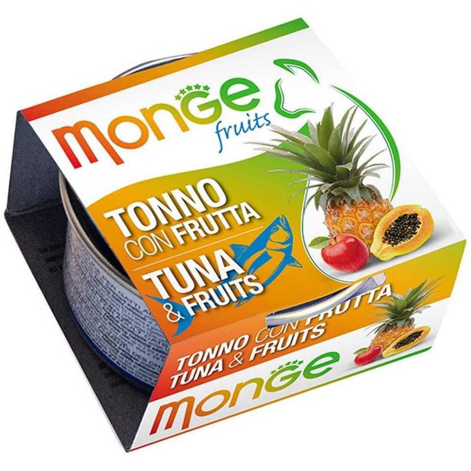 Monge Natural Fruits Tonno con Frutta 80gr Alimento umido per Gatti Monge Natural Fruits Tonno con Frutta 80gr Alimento umido per Gatti